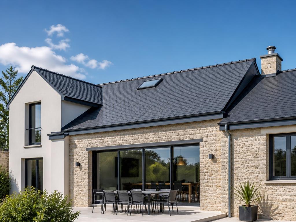 Rénovation complète d'une toiture en ardoise