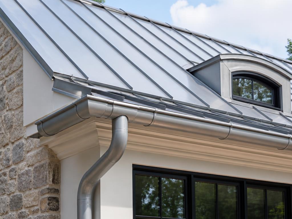 Détail de zinguerie sur toiture