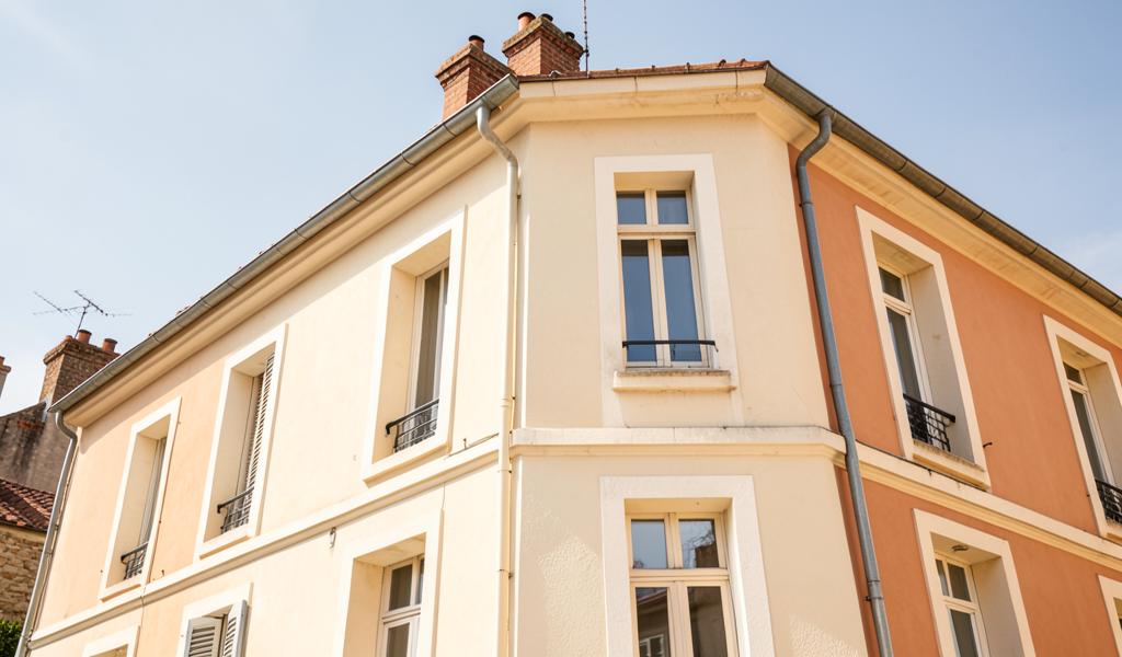 Façade de maison après ravalement